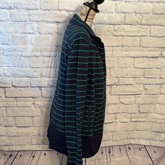 Lululemon Nice Asana Jacket in Shalom Stripe/Inkwell Pockets Zipper Yoga Size 12 - Picture 6 of 11